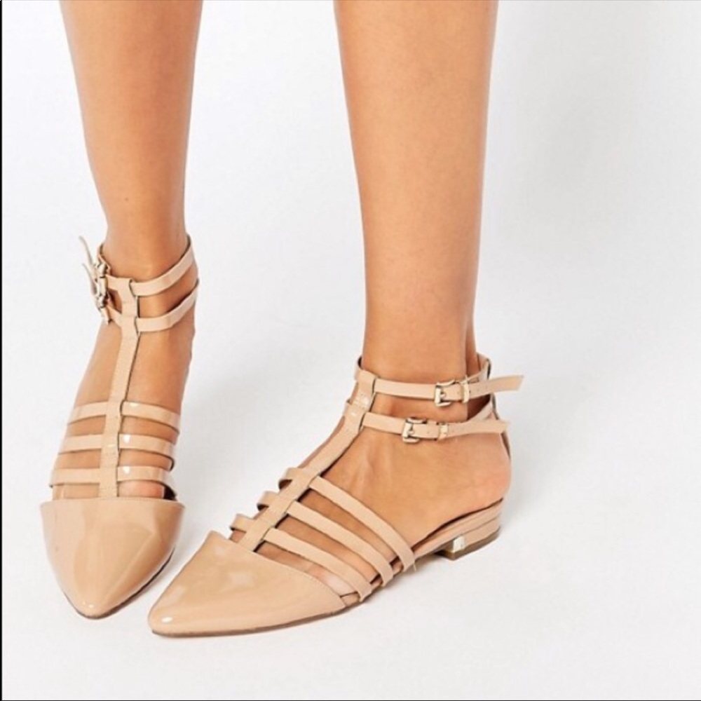 ASOS Pointed Caged Ballet Flats